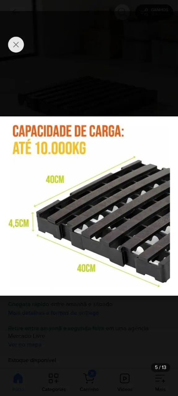 Piso modulado estrado de plastico palete de plastico - Foto 3