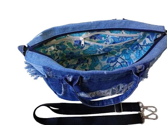 Bolsa Jeans Resisitente Upcycle - Foto 5