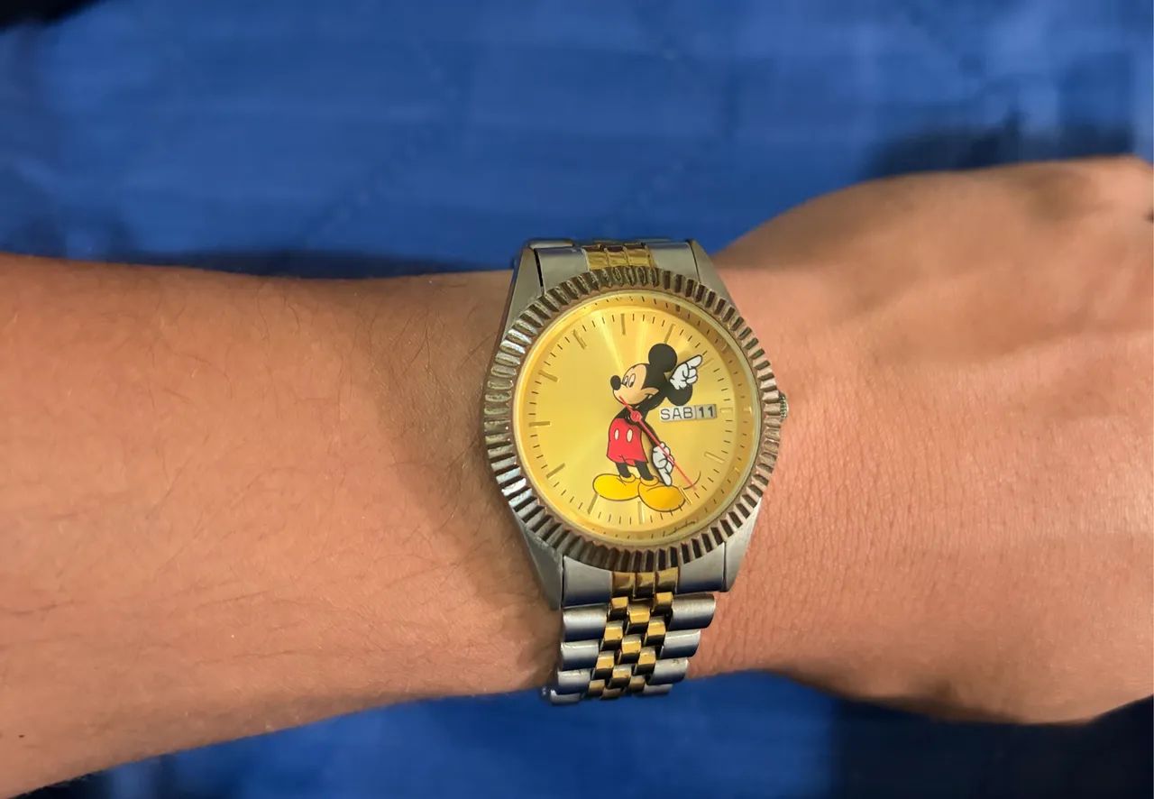 Relógio Mickey Mouse Para Homem, Design Clássico E Elegante - Foto 4