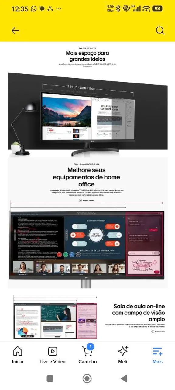 Monitor LG 29 Ultra Wide - Foto 5