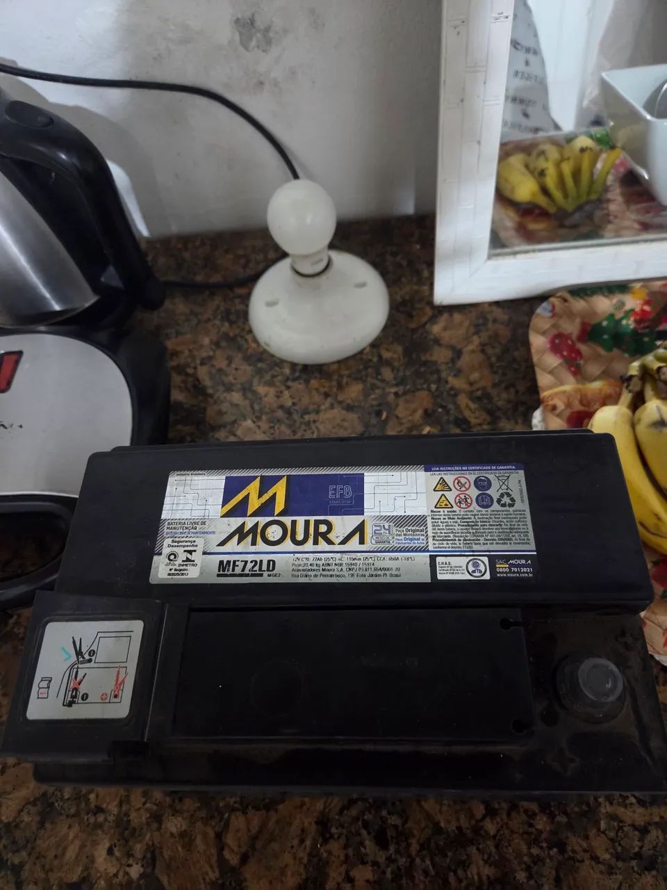 Bateria moura 72ah mf72ld com uma carga lenta - Foto 2