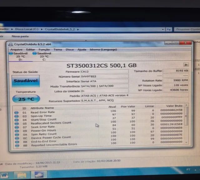 HD 500GB SATA marca SEAGATE para Computador / Pc TESTADO e APROVADO. - Foto 6