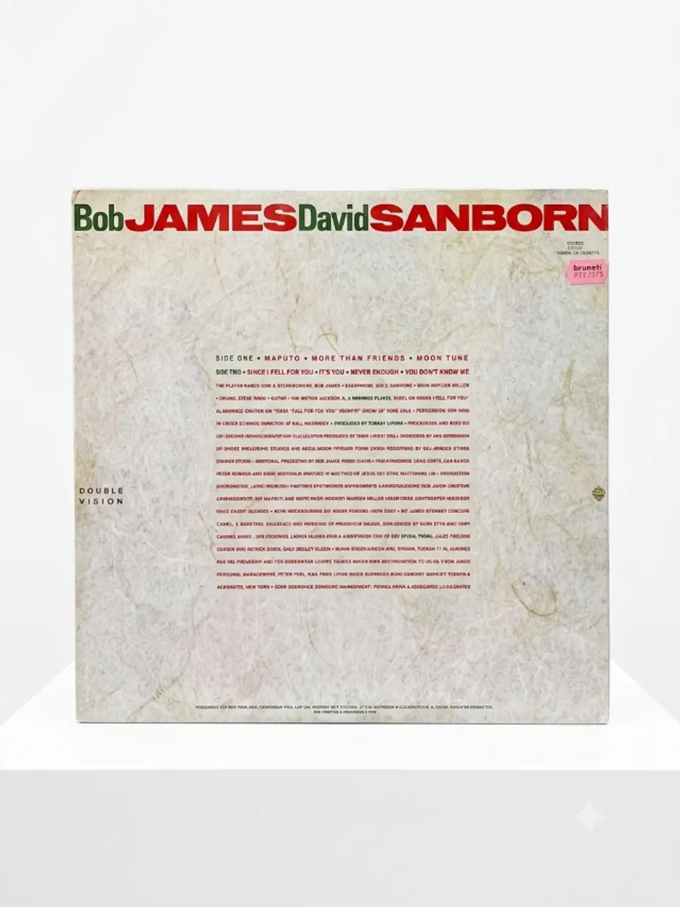 Disco de Vinil Bob James & David Sanborn - Double Vision (Vinil) - Foto 2