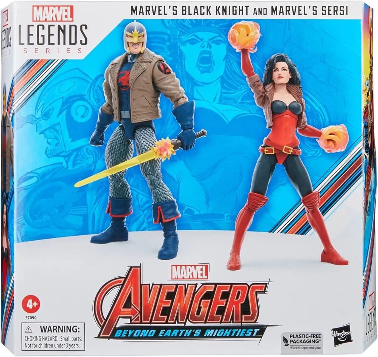 Marvel legends - black knight and sersi - 2 pack 
