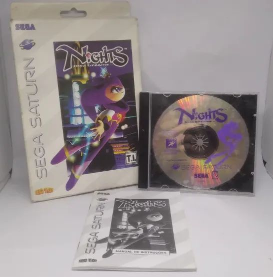 JOGO NIGHTS INTO DREAMS CD ROM NOVO SEGA SATURN - Jogos de Vídeo