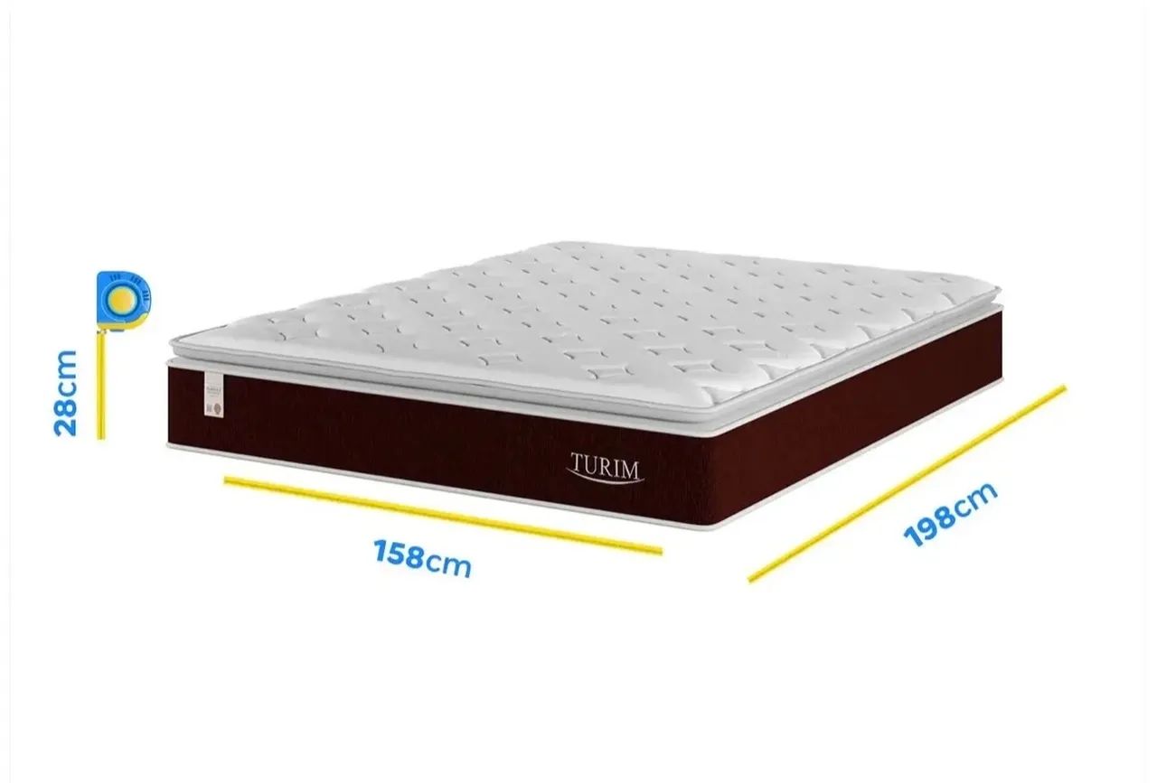 Cama Box Queen Size (Box + Colchão) Plumatex de Mola Ensacada 53cm de Altura - Foto 3
