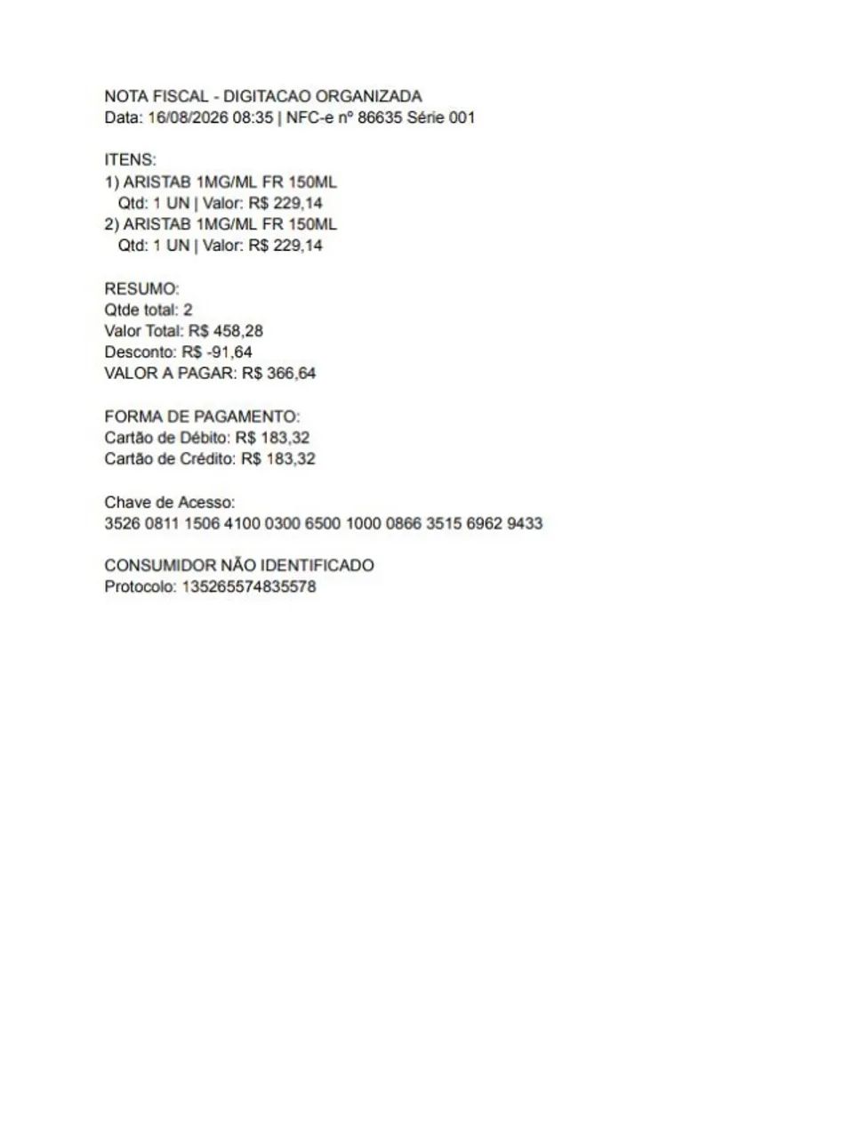 Digito Notas Fiscais e Documentos - Foto para PDF e Word