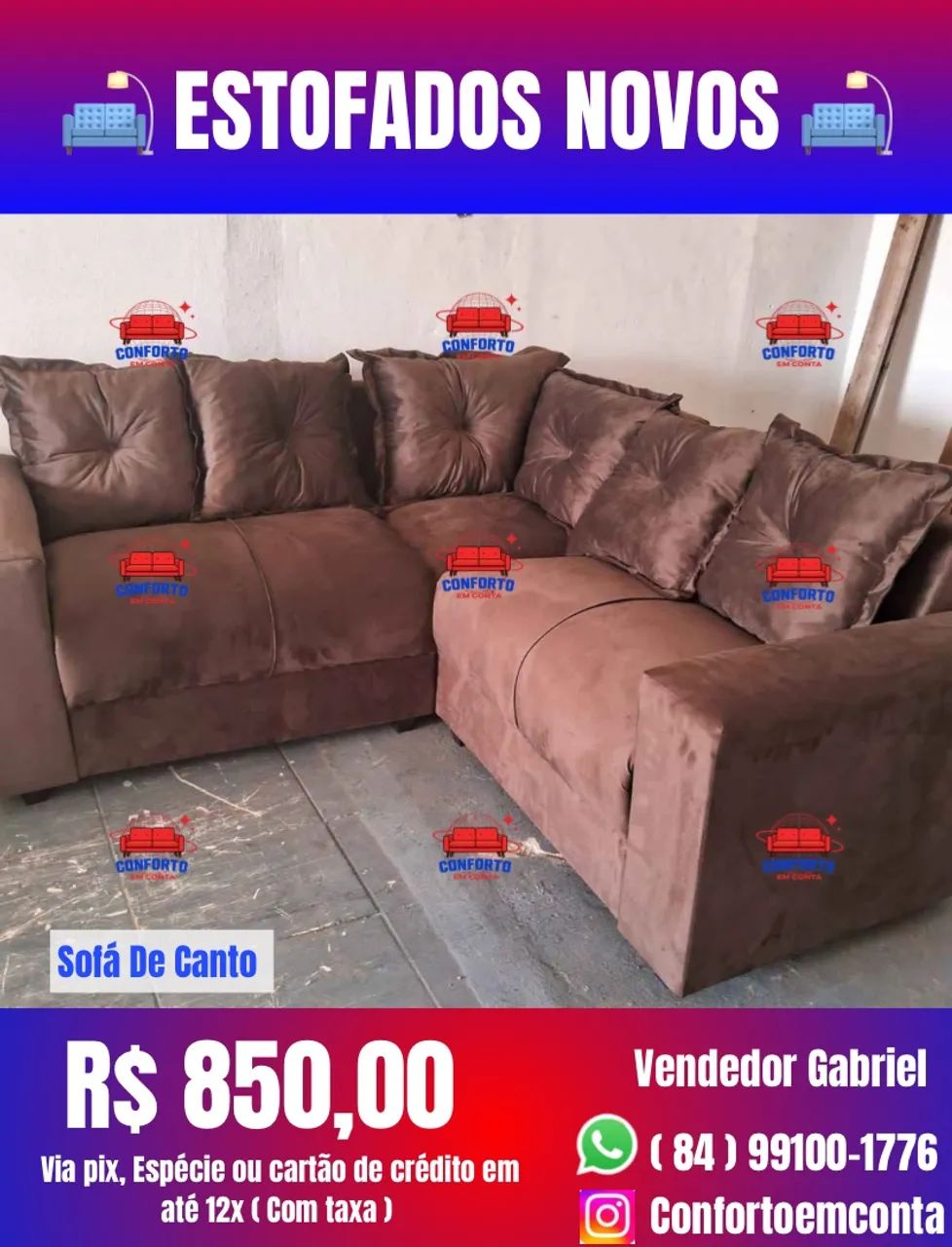 Sofá de canto direto da fábrica : R$ 850,00  - Foto 3