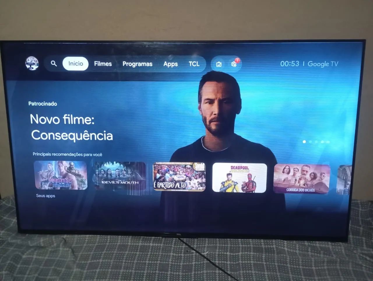 Tv smart TCL 55 polegadas.(COM DEFEITO) - Foto 2
