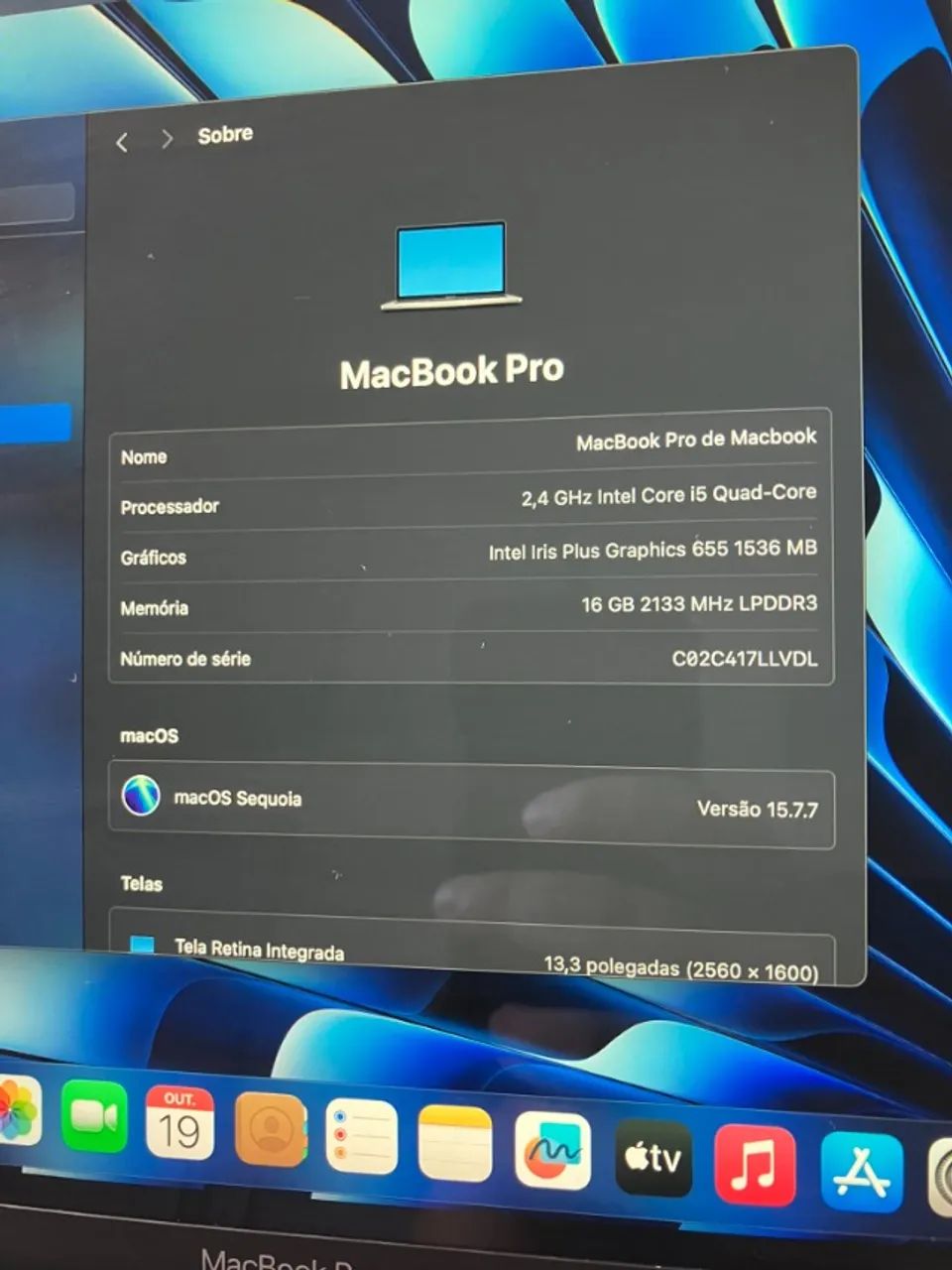 Macbook Pro 2019 - 16GB/512GB - Foto 3
