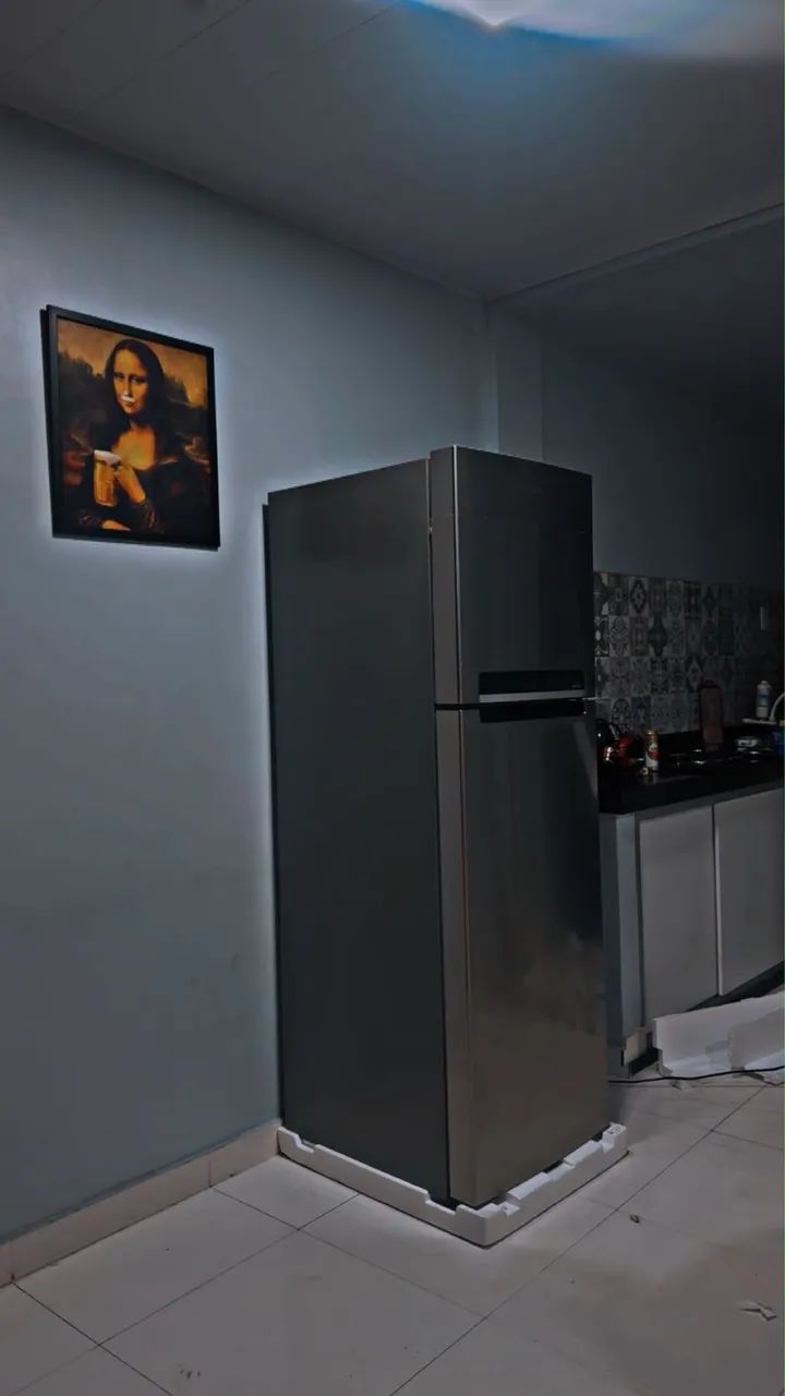 Geladeira inox midea 