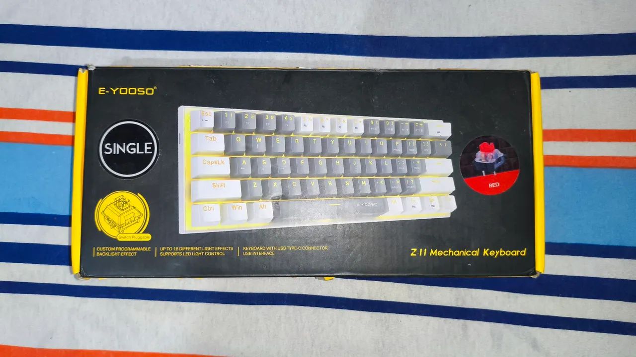 teclado mecânico e-yooso z11 60% - Foto 4