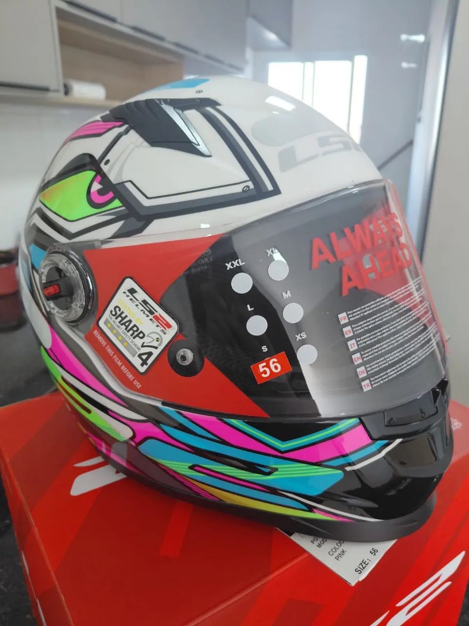 Capacete LS2 Xdron Rosa - Foto 3