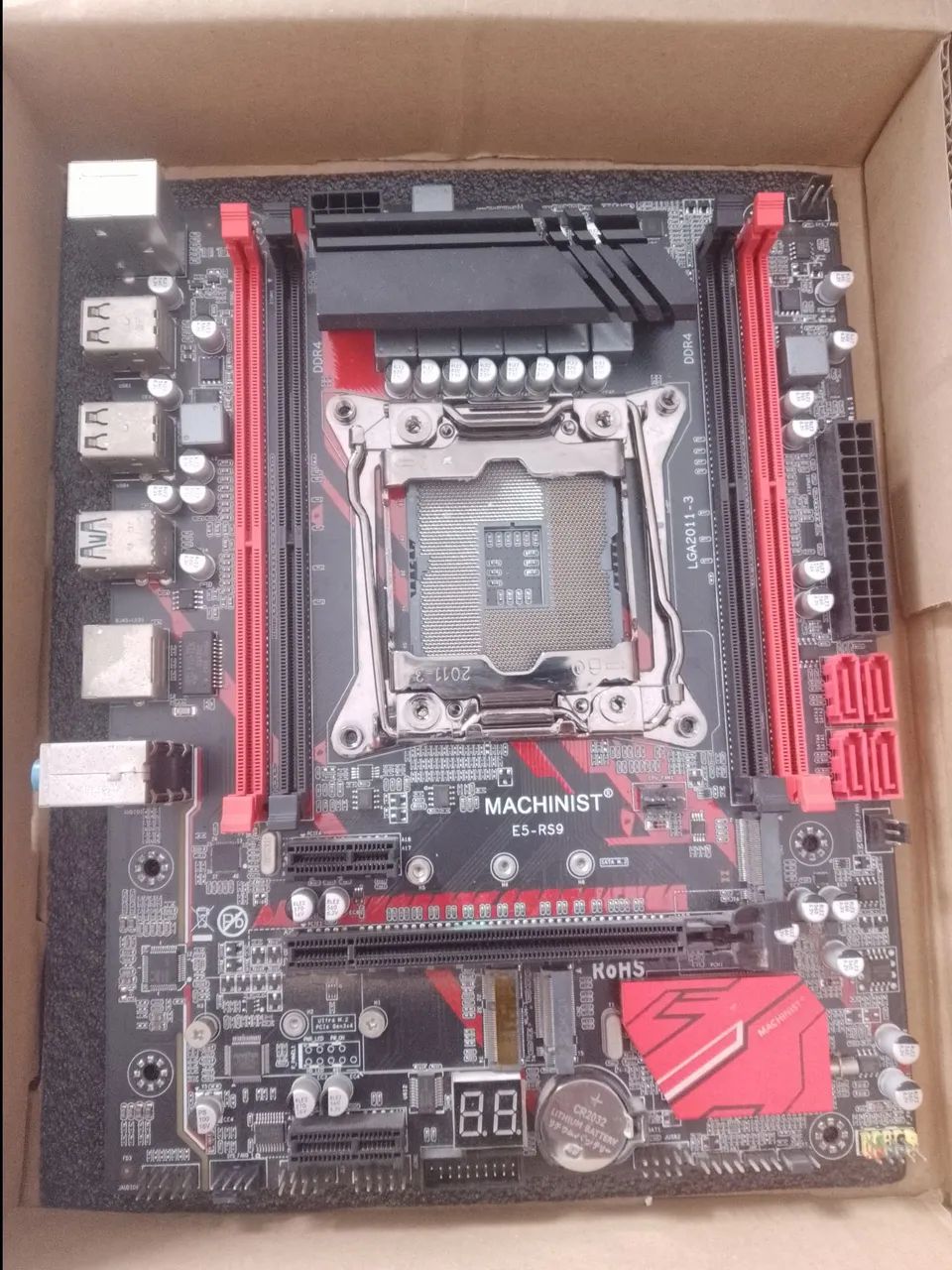 Placa mãe Machinist RS9 usado DDR4 para xeon 