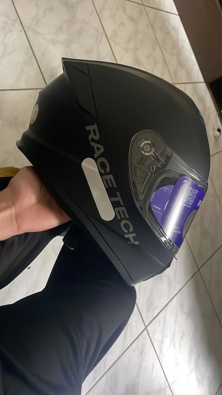 Capacete RACE TECH HIT 58 BLACK
