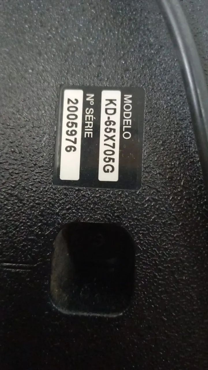 TV Sony 65 para peças com display quebrado 