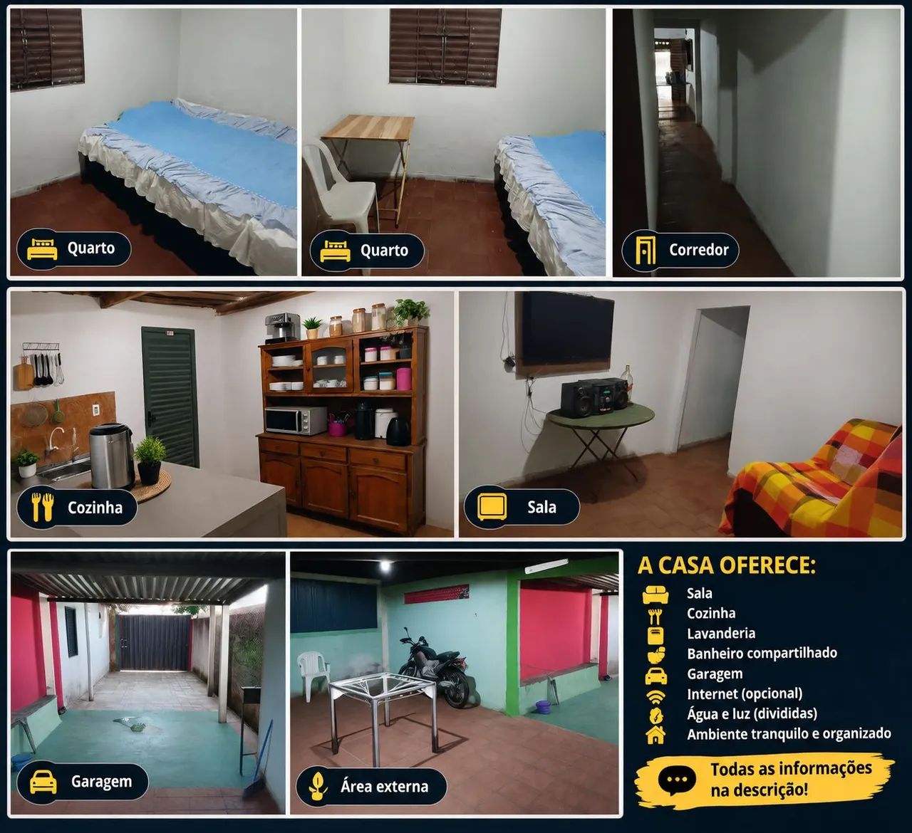ALUGUEL DE QUARTO EM CASA COMPARTILHADA - Foto 2