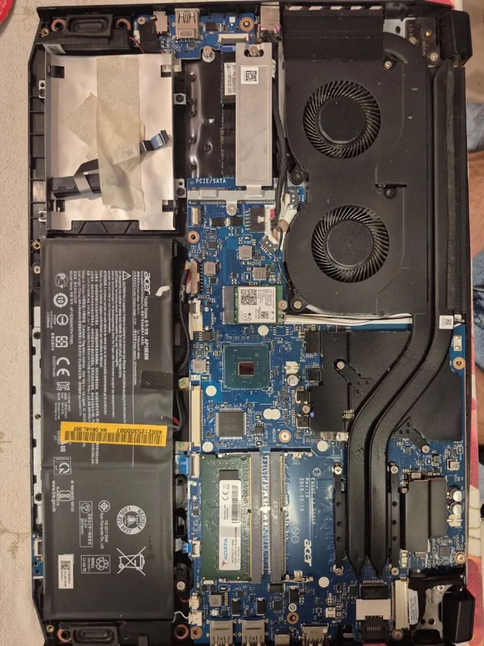Sucata Acer nitro 5 AN515-54 carcaça e peças(Placa mãe queimada) - Foto 5