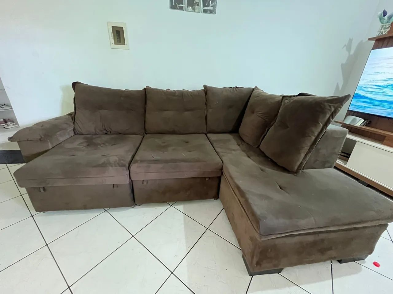 Sofa grande retrátil 