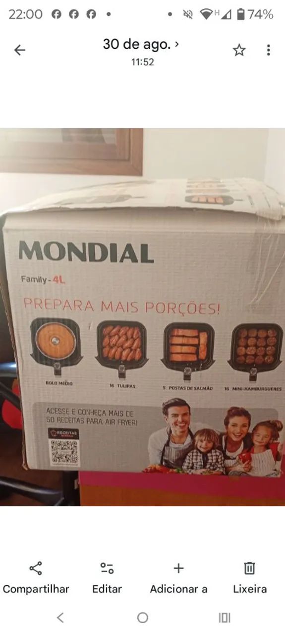 Fritadeira da mondial 150 - Foto 2
