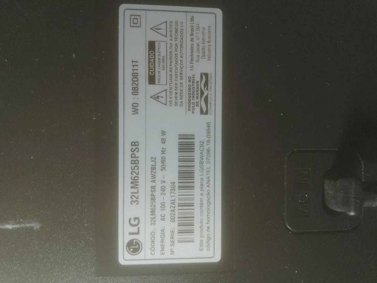 Smartv LG 32 polegadas foncionando perfeitamente  - Foto 5