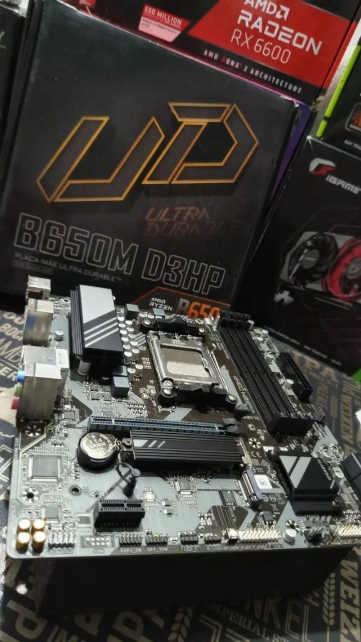 Placa Mae AM5 Gigabyte B650M D3HP, DDR5, Socket AM5 - Foto 2