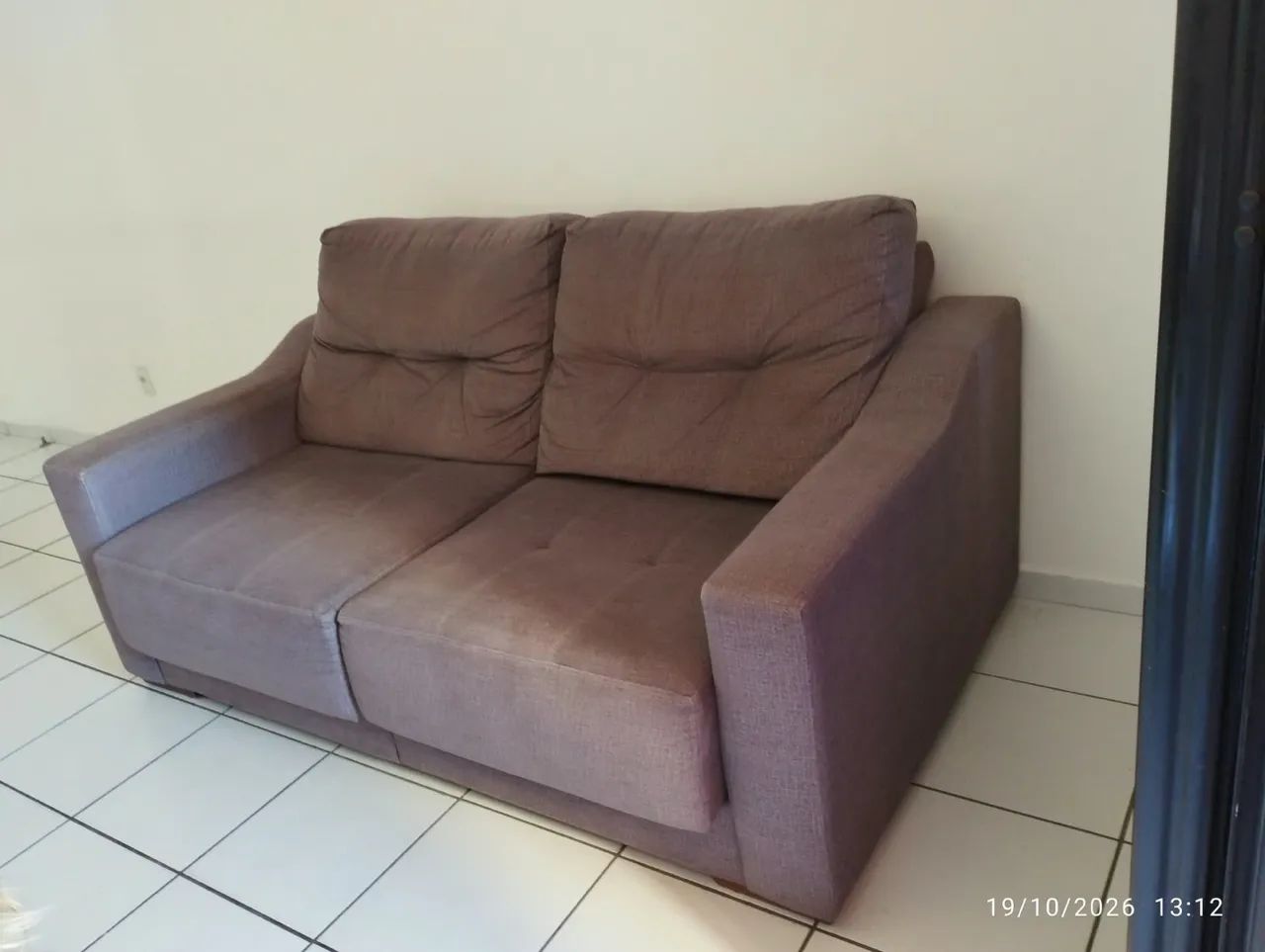 Sofá retrátil cinza 1.0x1.75m - Foto 2