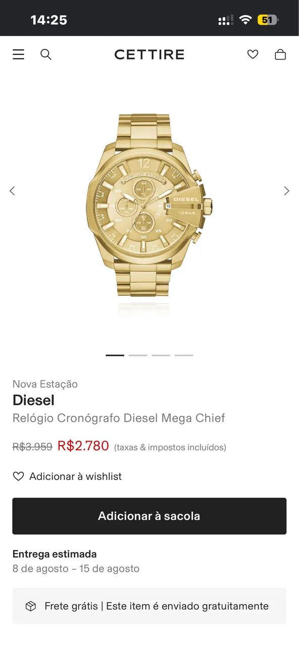Relógio diesel original  - Foto 4