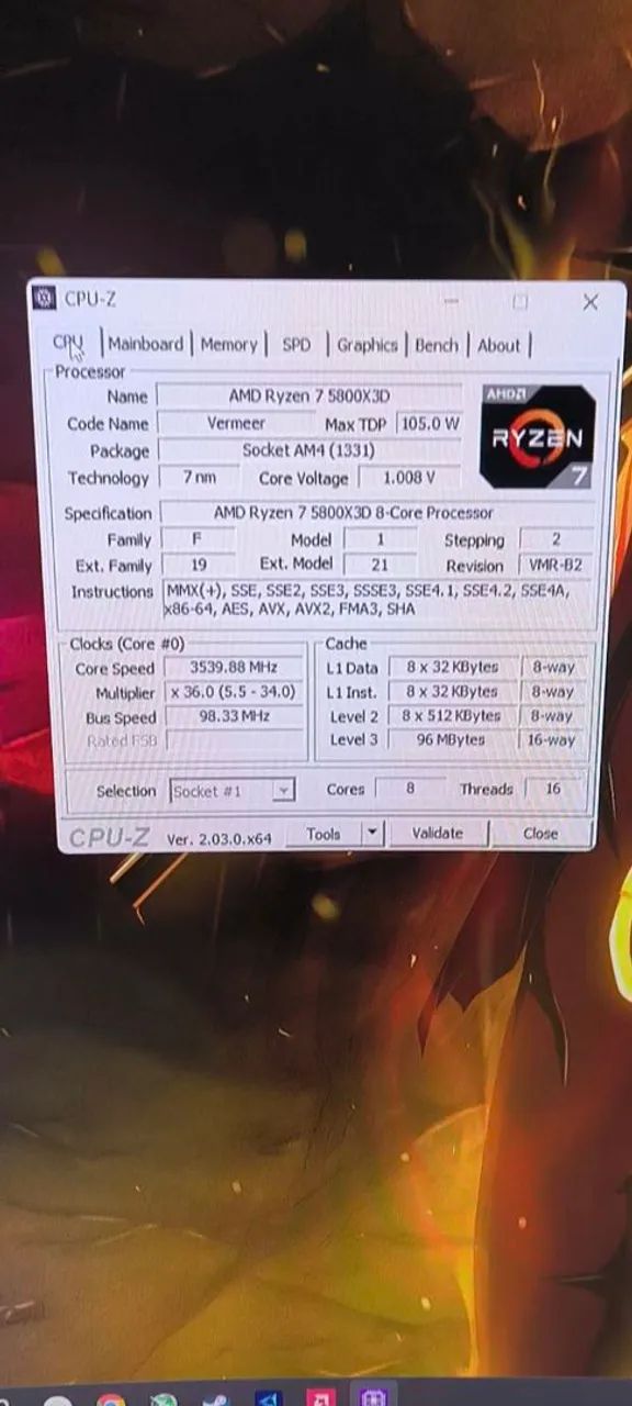 Ryzen 5800x3D  