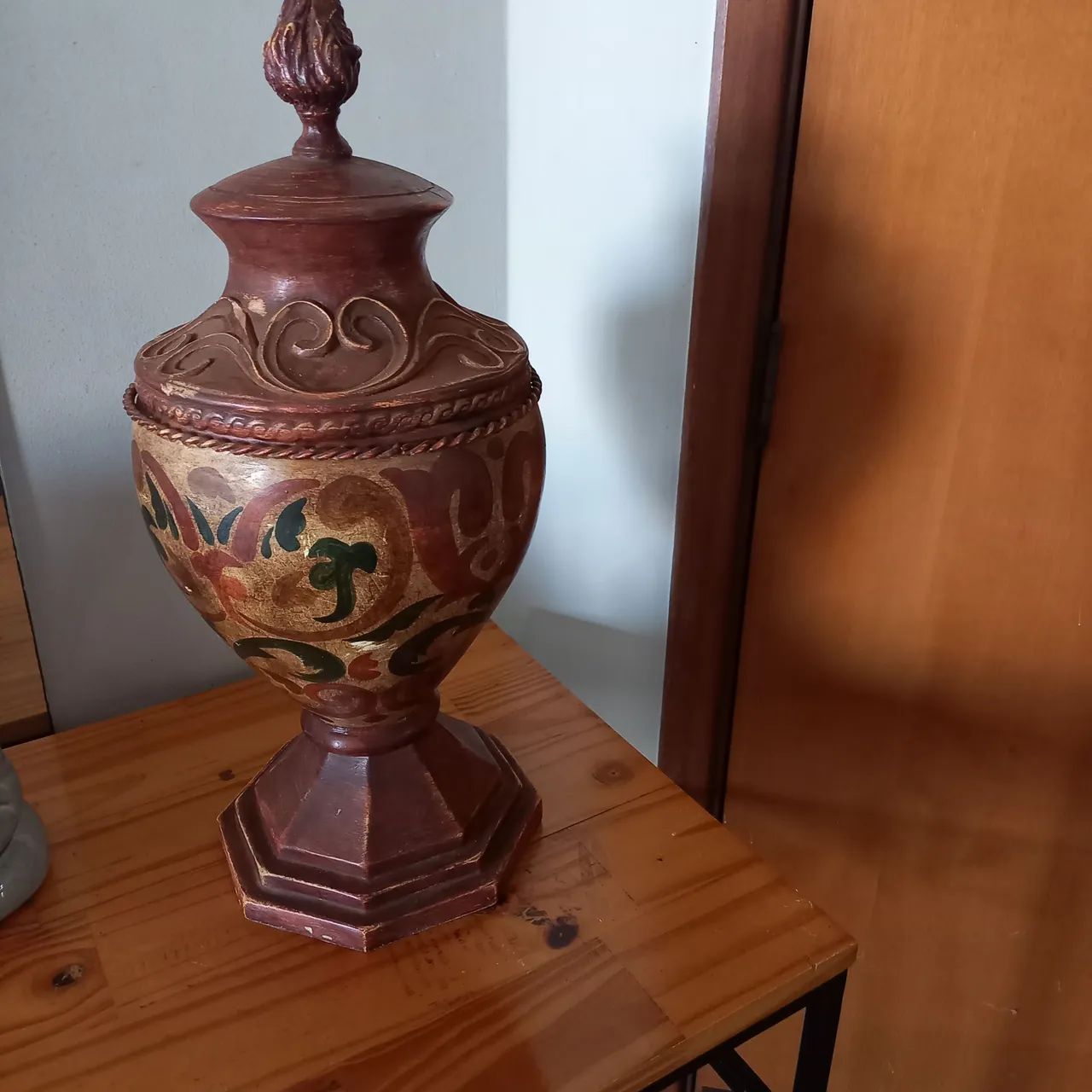Escultura Taça em Resina pintura indígena. - Foto 2