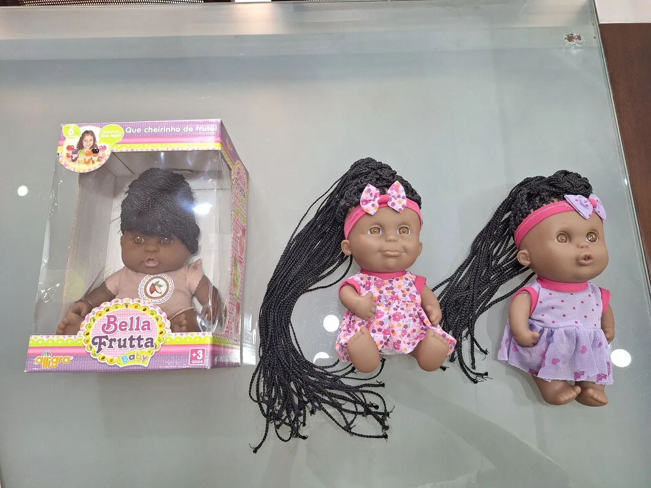 Bonecas com cabelo trançado (3 un)