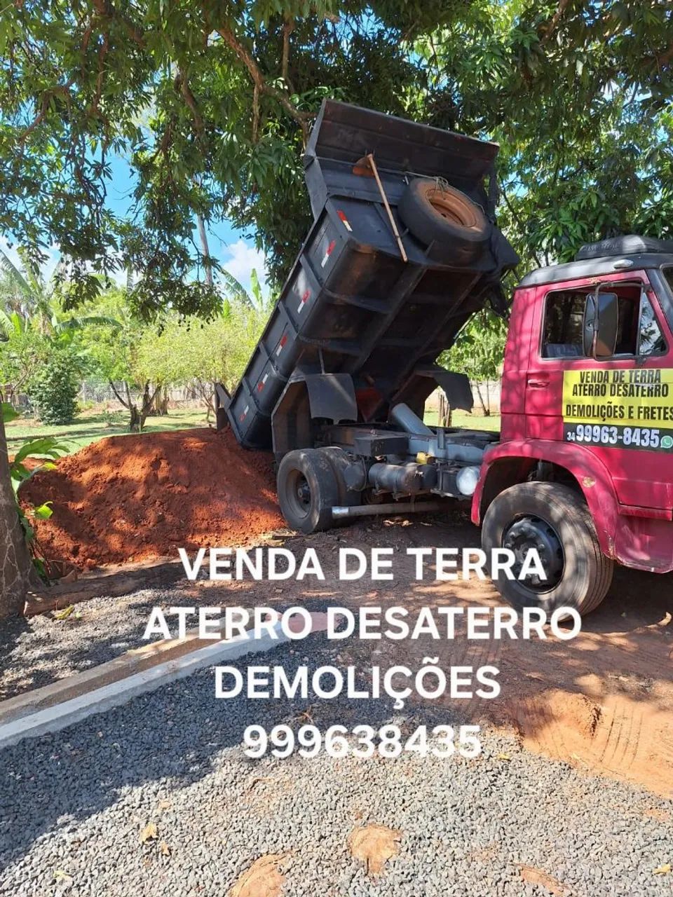 VENDA DE TERRA ATERRO DESATERRO DEMOLIÇÕES 