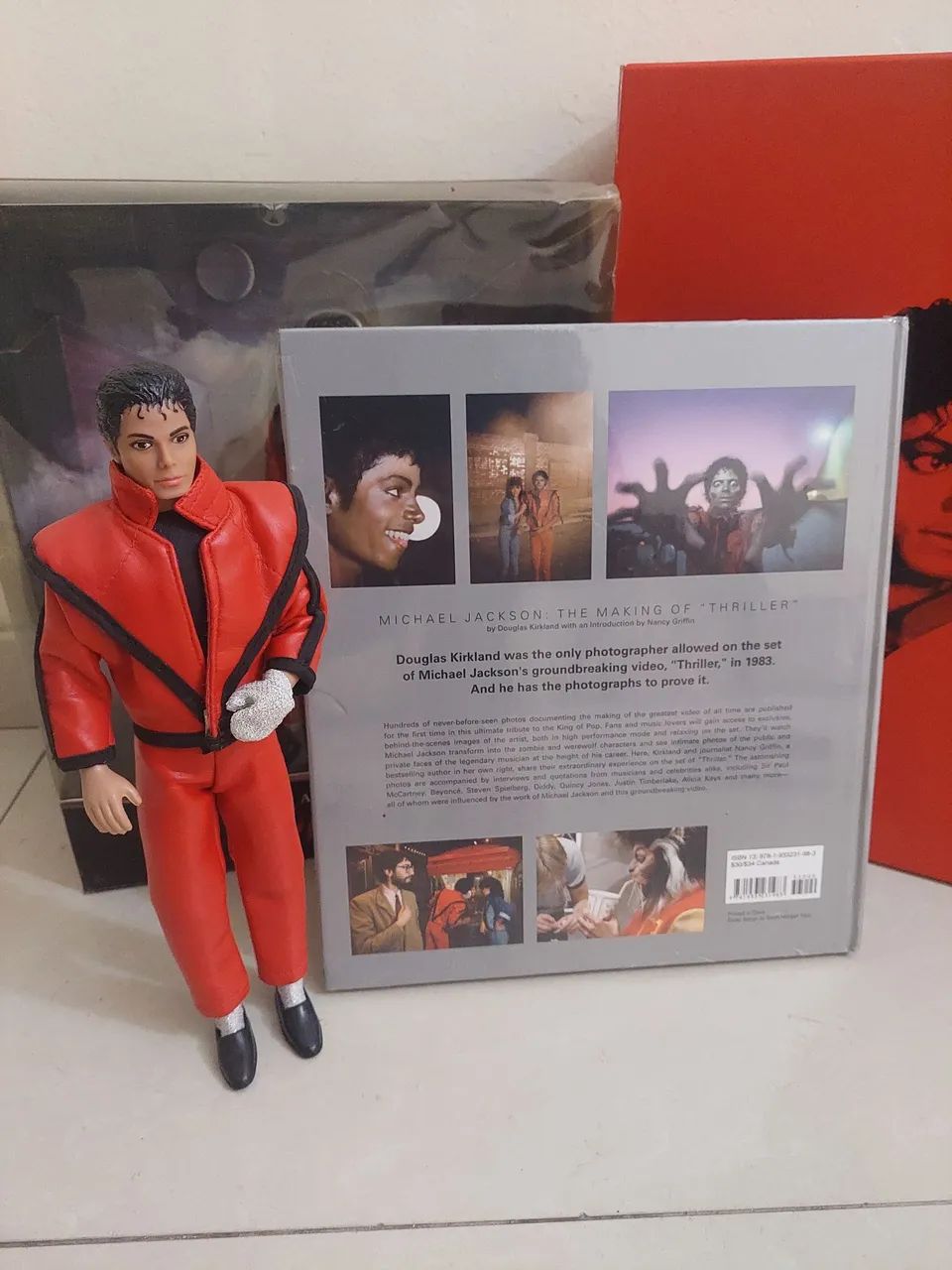 1984 Michael Jackson スリラー フィギュア Coleção Thriller Michael Jackson livro, boneco, figure 1984