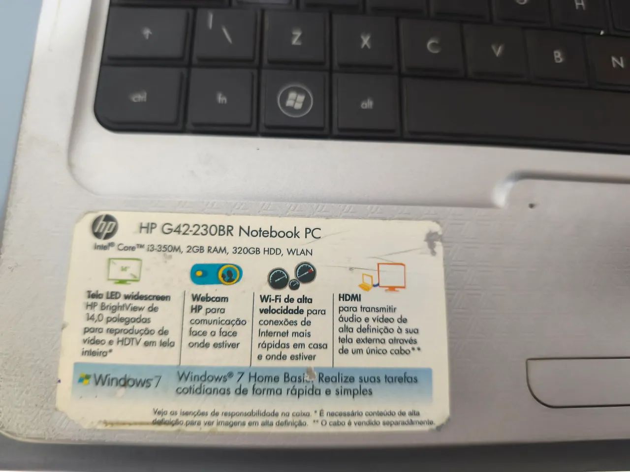 Vende-se Notebook HP i3 - Foto 2