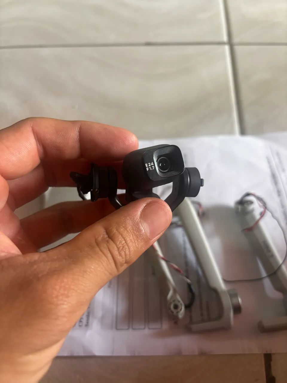 Câmera Gimbal e partes Dji mini 3- Braços e tampa