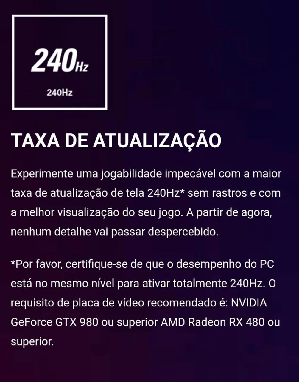 Monitor Gamer AOC AGON 240hz 0,5ms  - Foto 3