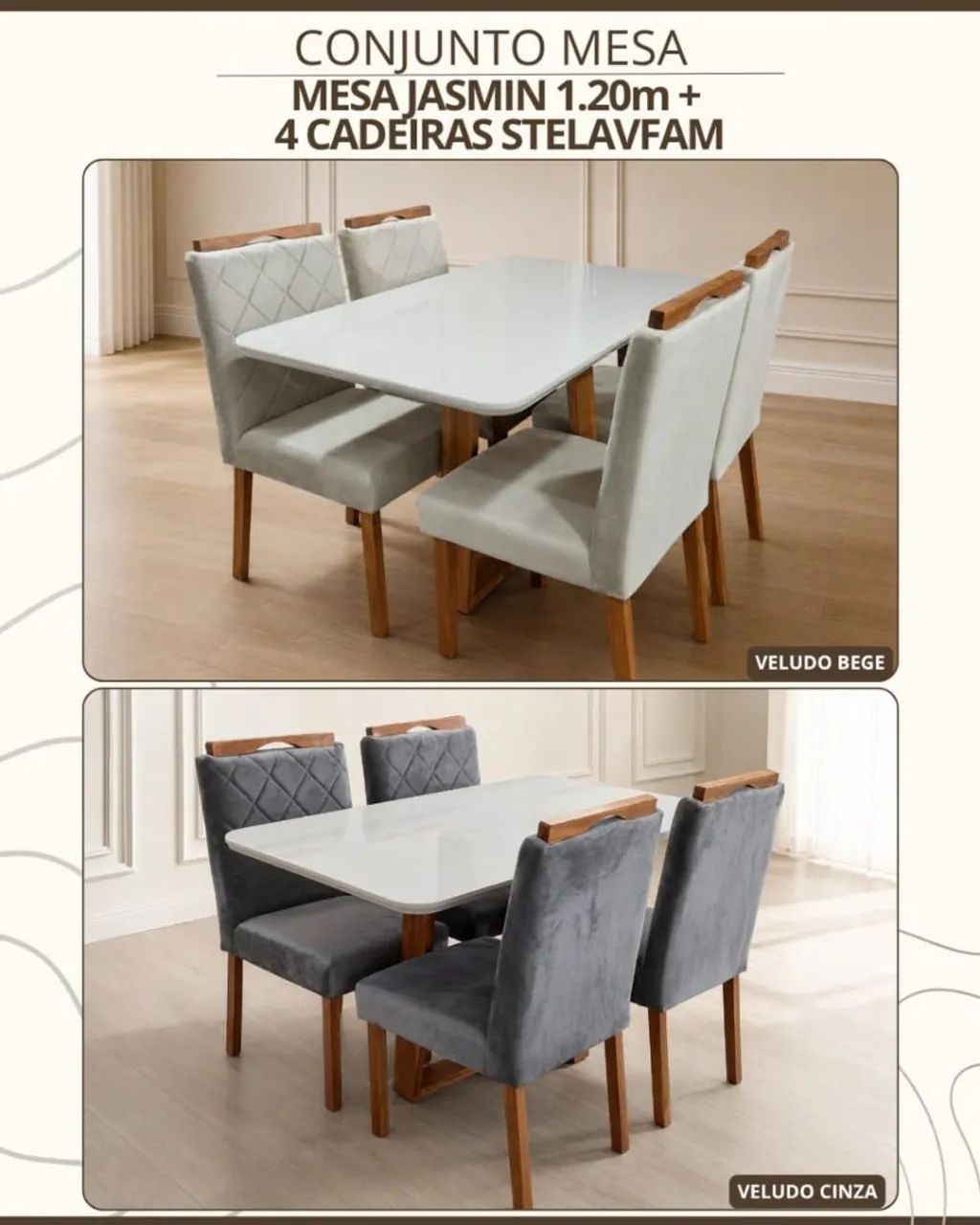 MESAS COM CADEIRAS A PARTIR