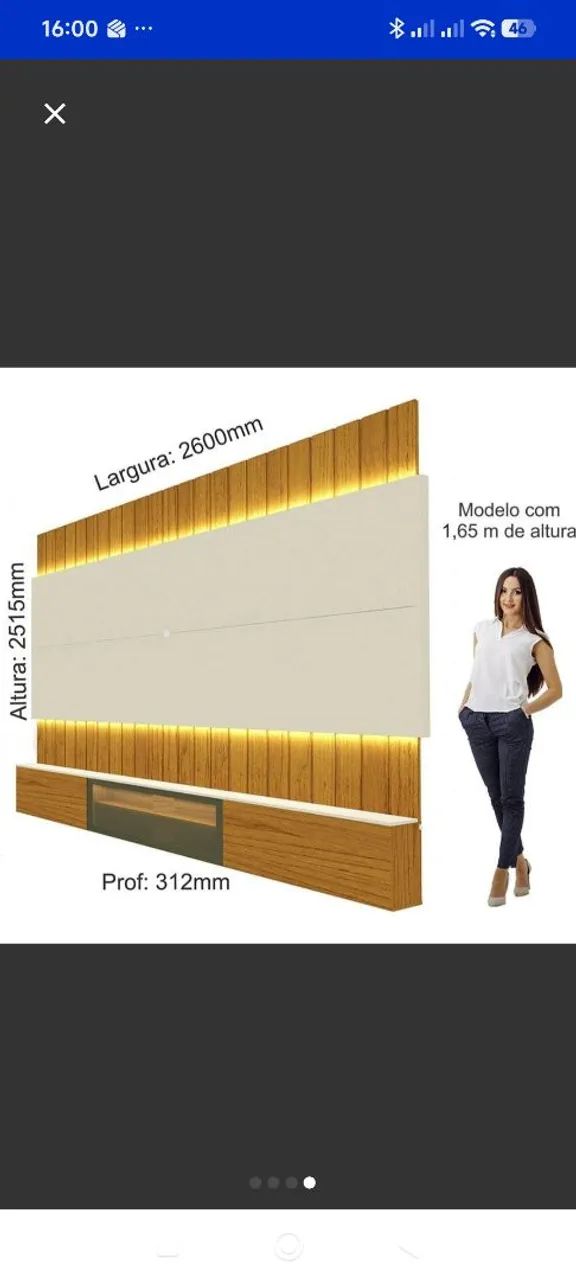 Painel com rack - Foto 2