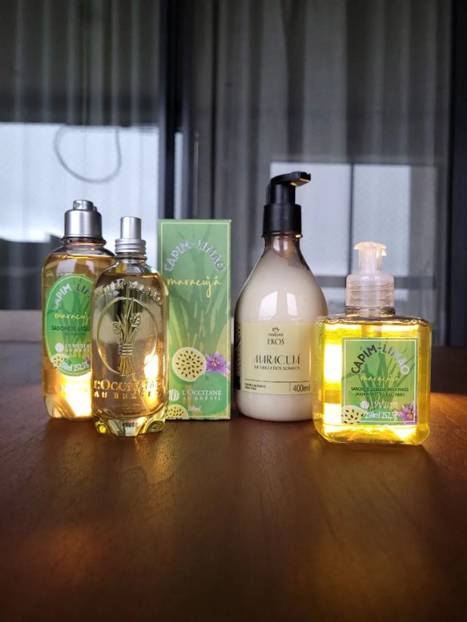 Kit Capim-Limão e Maracujá (L'Occitane Au Brésil e Natura)