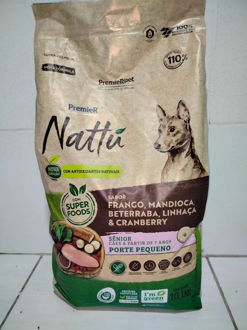 Ração premier nattu sênior 10kg