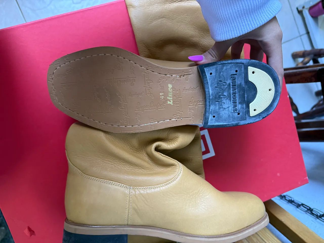 Bota gaúcha masculina Lince  - Foto 2