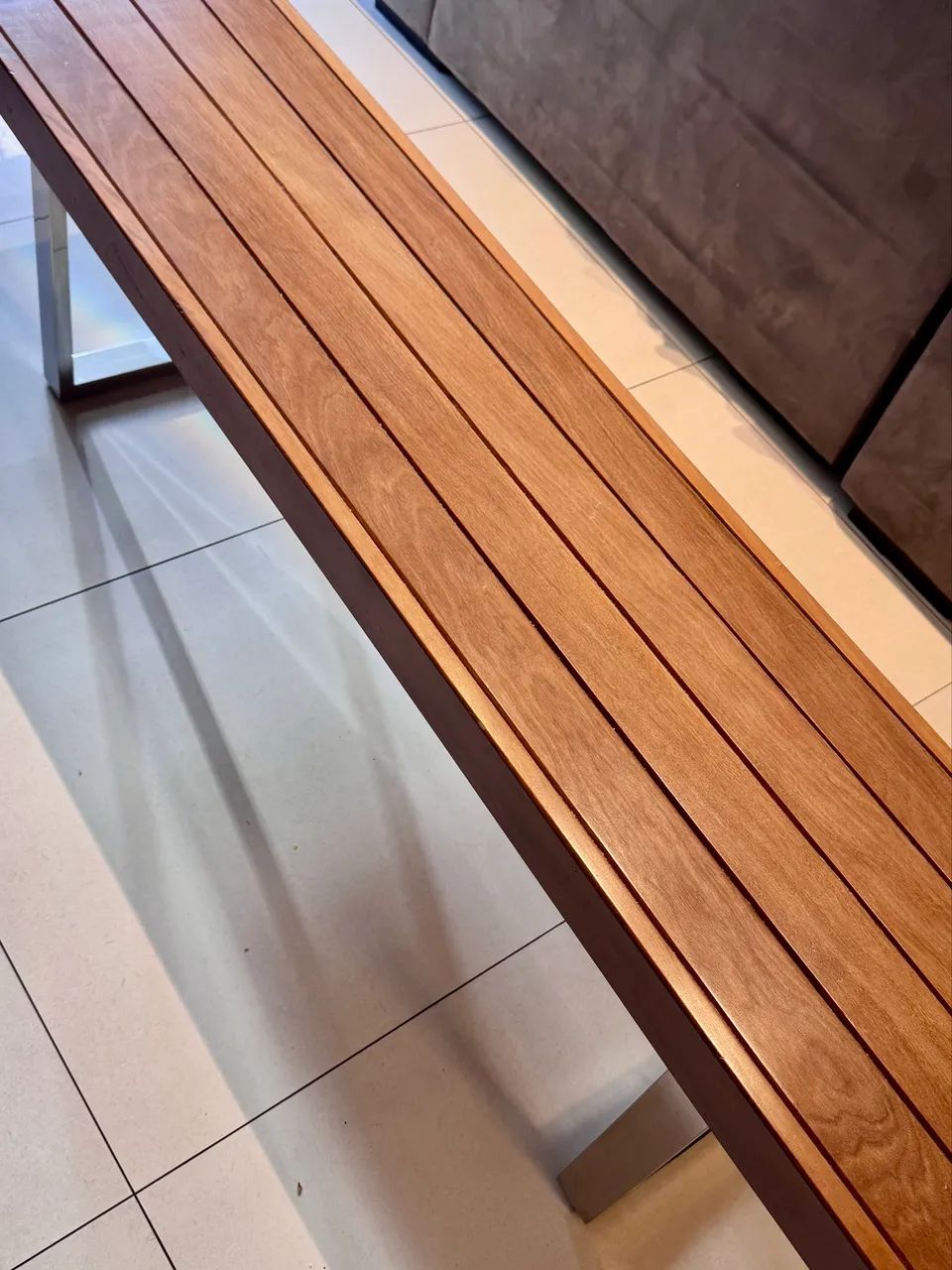 Banco Madeira maciça e inox - Foto 5