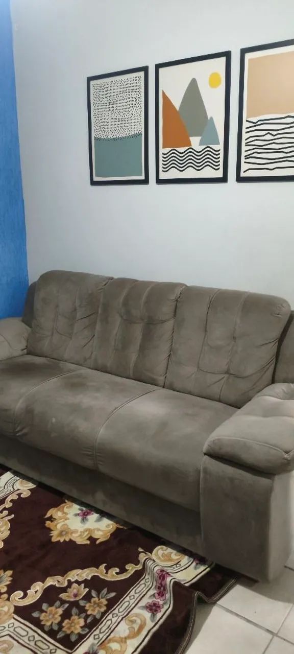 Sofa 3 Lugares Semi Novo - Foto 3