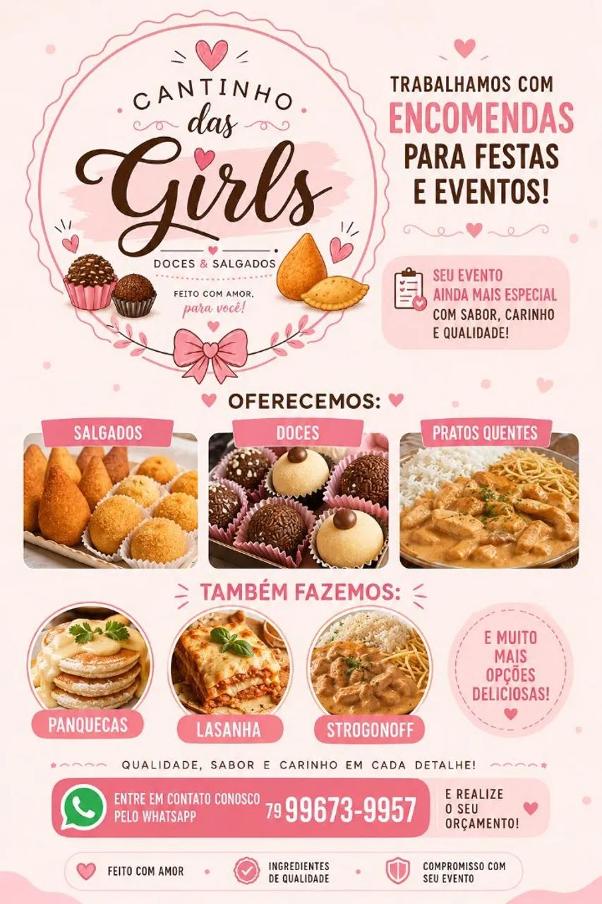 Encomendas para festa 