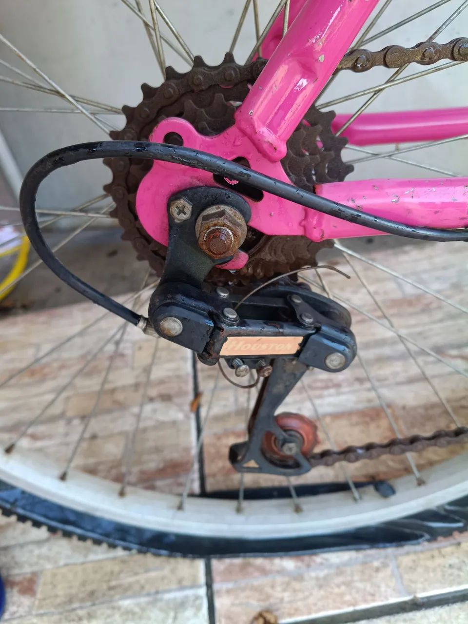 Bicicleta 21 marchas Houston rosa - Foto 4