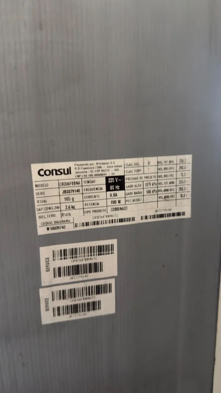 Consul CRD36, duplex, 334 L, 220 V - Foto 4