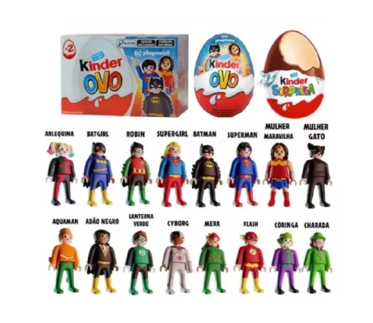 Coleção Playmobil DC Kinder Ovo  - Foto 2