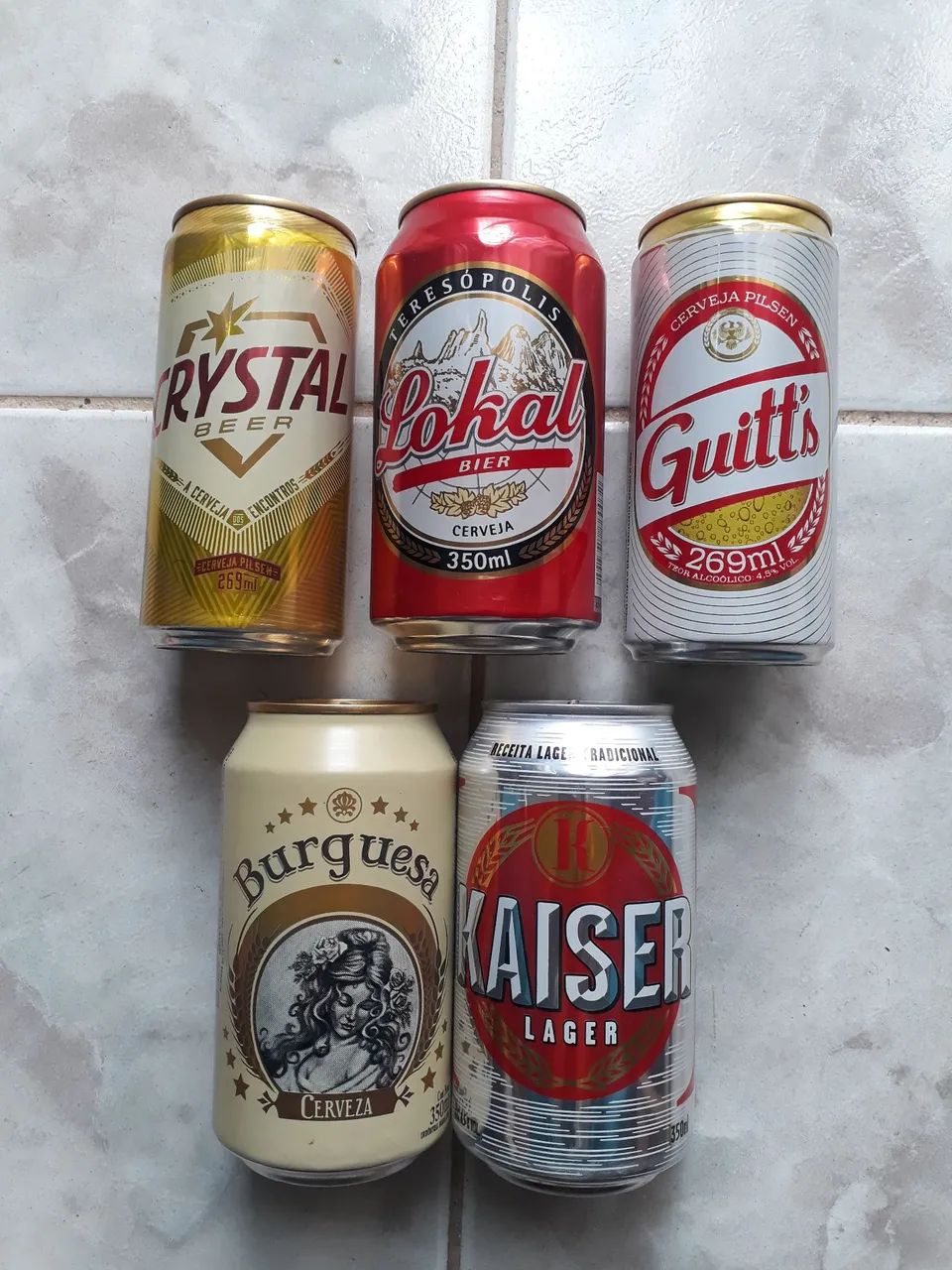 Latas para  coleção 