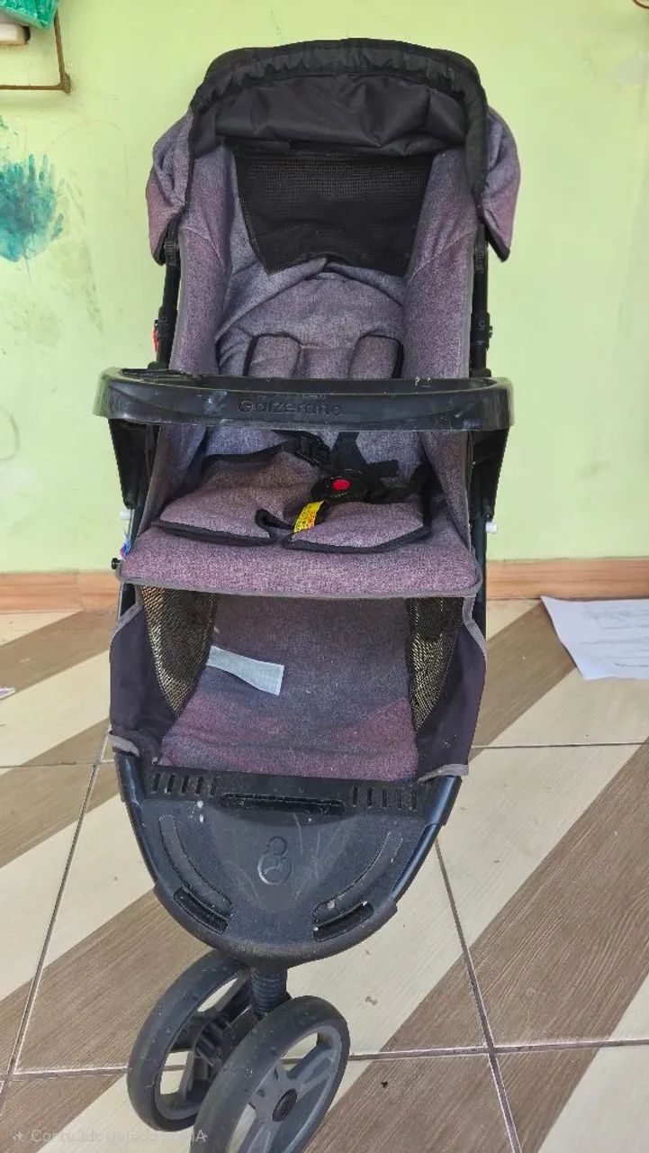 CARRINHO DE BEBE GALZERANO USADO - Foto 3