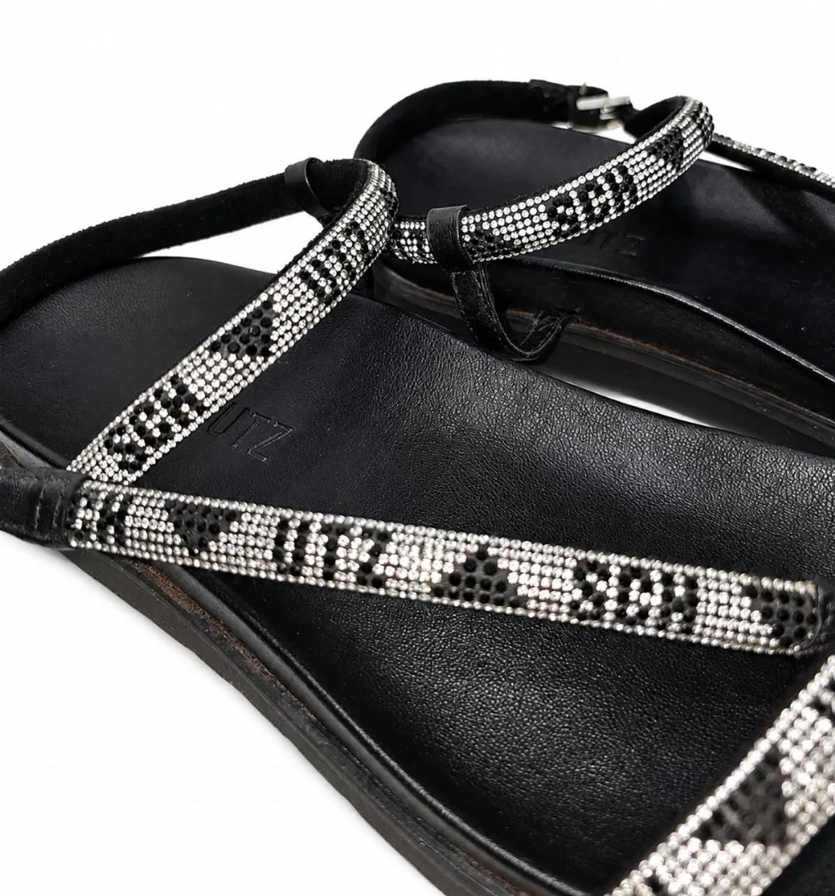 Papete Schutz Preta com Strass - Tam. 35 - Foto 2
